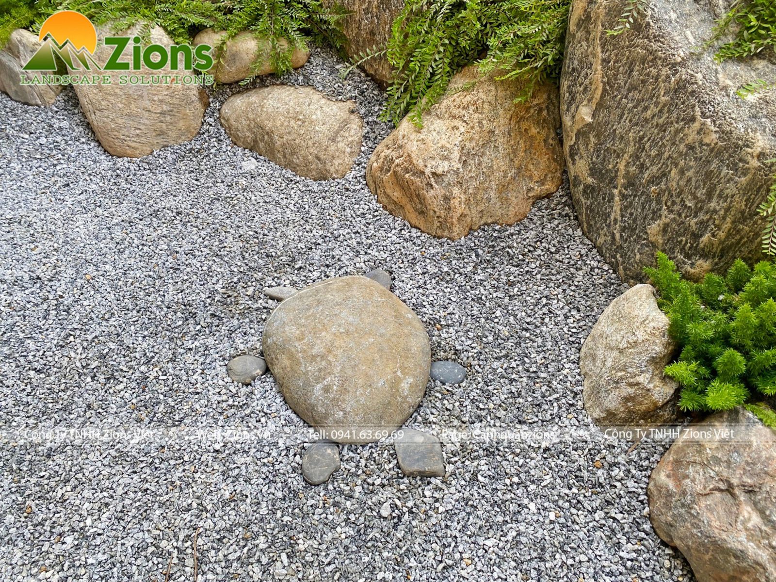 Đặt đá trong cảnh quan sân vườn